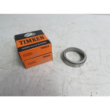 TIMKEN 15250 TAPERED ROLLER BEARING (LOT OF 2) ***NIB***