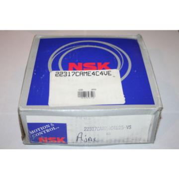 NSK 22317.CAM.E4.C4.U15 Spherical Roller Bearing CAME4C4.VE  * NEW *