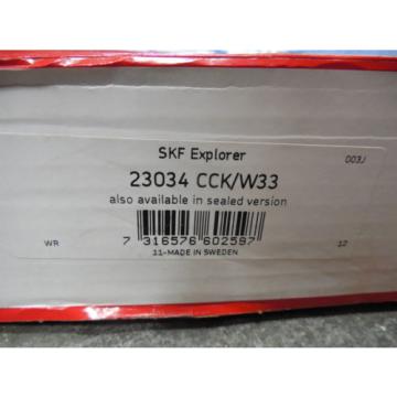 NEW SKF 23034 CCK/W33 Spherical Roller Bearing