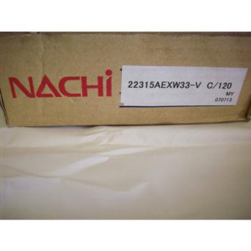 22315AEXW33-V NACHI SPHERICAL ROLLER BEARING BRONZE CAGE JAPAN