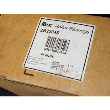 REX ZB2204S Single Locking Collar Spherical Roller Bearing 4 Bolt Flange -