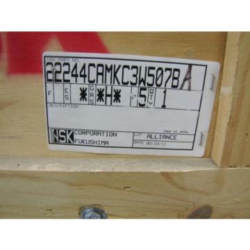 NSK 22244CAMKC3W507BA 22244CAMKC3W507B SPHERICAL ROLLER BEARING NIB