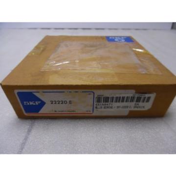 SKF  22220 E Spherical Roller Bearing 100 OD x 180 ID x 46 Wide   22220E NIB