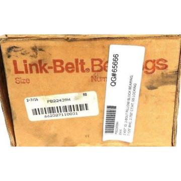 NIB REXNORD LINK BELT PB22439H BEARING PILLOW BLK SPHERICAL ROLLER 2-7/16&#034; SHAFT