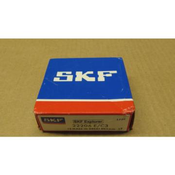 1 SKF 22206 E/C3 22206E/C3 SPHERICAL ROLLER BEARING 30MM ID X 62MM OD X 20MM WI