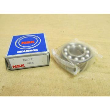 NIB Self-aligning ball bearings Germany NSK 2202 SELF ALIGNING BALL BEARING 2202 15x45x13 mm