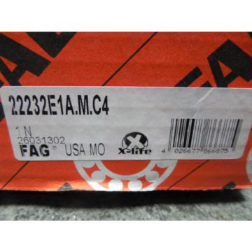 NEW FAG 22232E1A.M.C4 Spherical Roller Bearing