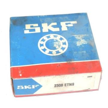 NIB Self-aligning ball bearings France SKF 2308ETN9 BALL BEARING SINGLE ROW SELF ALIGNING 90X40X33MM, 2308 ETN9