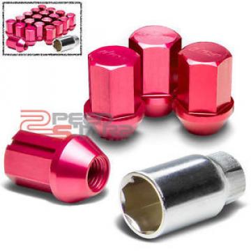 X20 RED RACING WHEEL LOCK NUTS LOCKING LUG+KEY M12/1.25