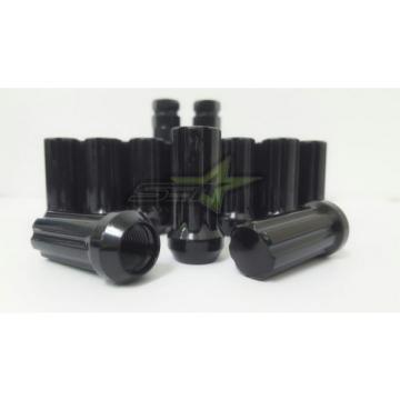 24 BLACK TRUCK LOCKING LUG NUTS 14X1.5  GMC SILVERADO HUMMER + 2 SECURITY KEYS