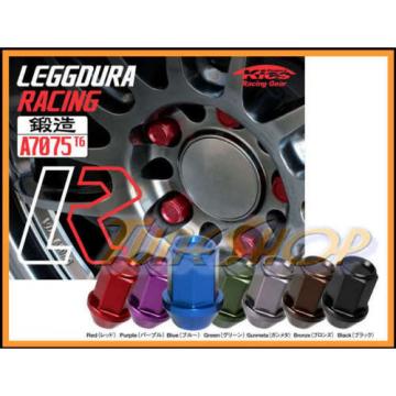 KICS LEGGDURA 35MM WHEELS LOCKS LUG NUTS 12X1.25 1.25 ACORN RIM FORGED BLUE S