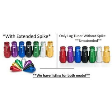 GREEN Tuner Extended Anti-Theft Wheel Security Locking Lug Nuts M12x1.5 20pcs