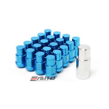 16+4 RAYS 42mm 22g Medium DURA-NUTS Rim Wheel Tuner Lock Set 12x1.5 BLUE c