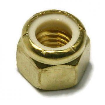 Brass Nylon Insert Lock Hex Nut UNC 1&#034;-8 Solid Brass Nylon Lock Nuts -QTY 100