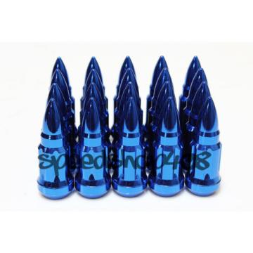 Z Racing Blue Bullet 57mm 12X1.5 Steel Lug Nuts Key Tuner Close Extended