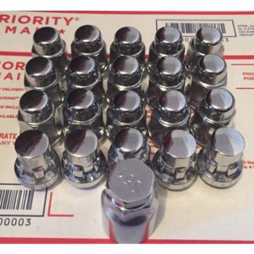 12x1.50 mm Lug Nuts &amp; Lock Set Chrome 16 Nuts Plus 4 Locks 1 Key Fits Many Makes