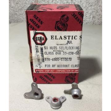 BOX OF 50 ESNA SELF-LOCKING CORNER ANCHOR NUTS, Size 1/4 x 28, **New/Old Stock**