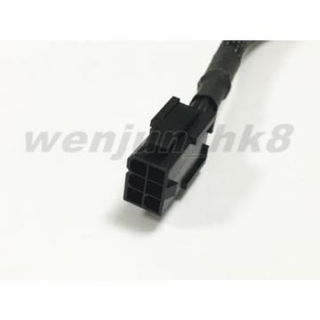 100PCS Black Sleeved PCI Express 6pin to 8pin Video Card Power Adapter Cable