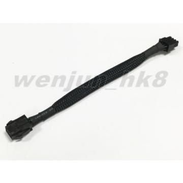 20PCS PCI Express 6pin to 8pin Video Card Power Adapter Cable Black Sleeved 24CM