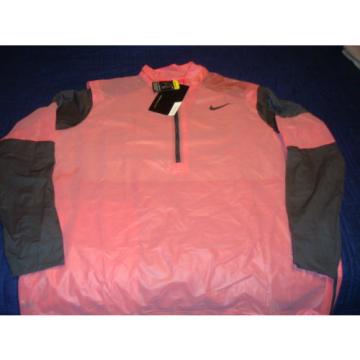 NIKE GOLF HYPER ADAPT 1/2 ZIP WIND BREAKER RED/ANTHRACITE MENS 2XL LONG SLEEVE