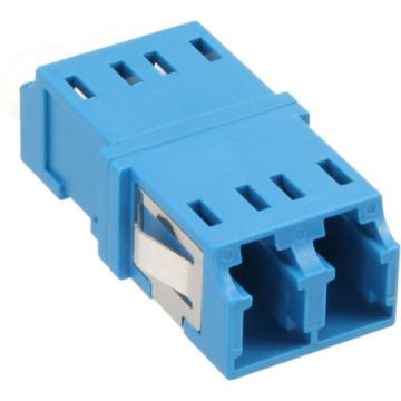 Fiber Optical Adapter Duplex LC/LC SM Ceramic Sleeve blue