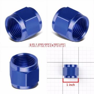 Blue Aluminum Female Tube/Line Sleeve Nut Flare Oil/Fuel 8AN Fitting Adapter