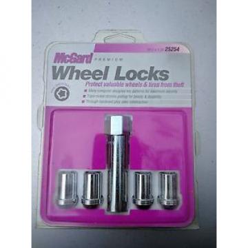 McGard 25254 Tuner Cone Seat Wheel Lock Lug Nuts, Chrome, 4 Locks, 1Key M12x1.25