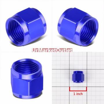 Blue Aluminum Female Tube/Line Sleeve Nut Flare Oil/Fuel 4AN Fitting Adapter