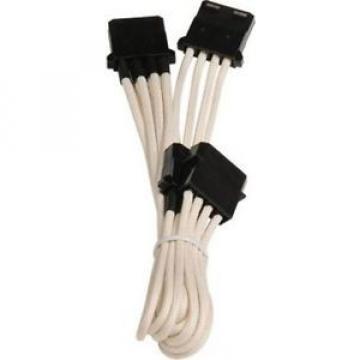 Cavo BitFenix Molex su 3x Molex Adapter 55cm - sleeved bianco/nero