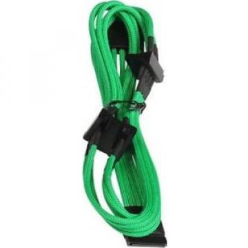 Cavo BitFenix Molex su 4x SATA Adapter 20 cm - sleeved verde/nero