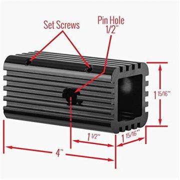 NEW 2&#034; Class III/IV to 1.25&#034; Class I/II Hitch Adapter Insert Sleeve SHIPS FREE