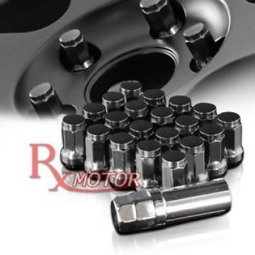 20 PIECES GUNMETAL ACORN LUG NUTS WHEEL M12 x 1.25MM TUNER RACING + KEY LOCK SMO