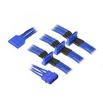 B0586106 CAVO BITFENIX MOLEX SU 4X SATA ADAPTER 20 CM - SLEEVED BLU/BLU