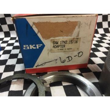 LOT OF 2 SKF BEARING ADAPTER SLEEVE SNW 17X2.15/16, SHIPSAMEDAY RACK D BOTOM#D18