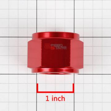 RED 12-AN TUBE SLEEVE NUT FLARE FITTING ADAPTER FOR ALUMINUM/STEEL HARD LINE