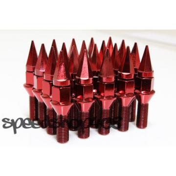 Z RACING 28mm Red SPIKE LUG BOLTS 12X1.5MM FOR BMW Z3 Z4 Z8 Cone Seat