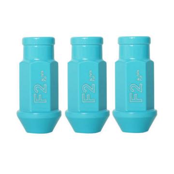 FUNCTION FORM TIFFANY BLUE ALUMINUM OPEN EXTENDED LUG NUTS 12X1.5 20 PCS ACORN