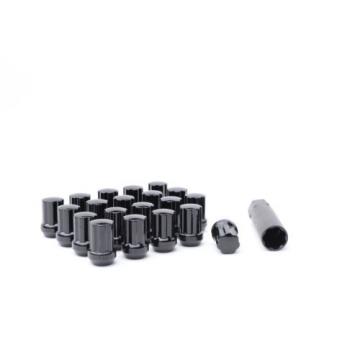 20 MOPAR 7 SPLINE WHEEL LOCK LUG NUTS KEY 14X1.5 M14 1.5 ACORN CLOSED END BLACK