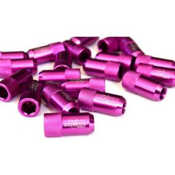 20PC CZRRACING PURPLE SHORTY TUNER LUG NUTS NUT LUGS WHEELS/RIMS FITS:ACURA