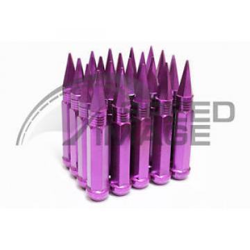 Z RACING PURPLE 90MM SPIKE STEEL LUG NUTS SET 12X1.25 SUBARU 20 PC TUNER