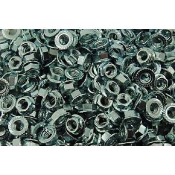 (400) Serrated Flange 3/8-16 Hex Lock Nuts - Zinc Plated