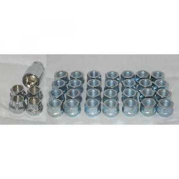 (28) OPEN END LUG NUTS &amp; (4) WHEEL RIM LOCKS SET - 8 LUG INSTALL KIT 9/16-18