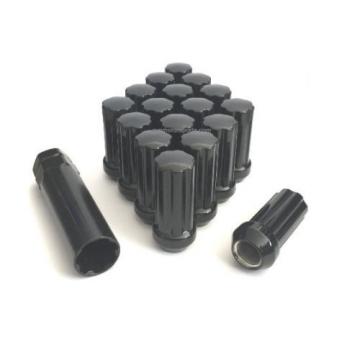 32pc 14x1.5 Black Spline Locking Lug Nuts Chevy 2500 3500 HD 8 Lug Free Ship