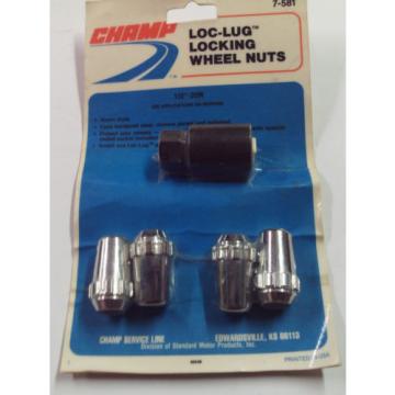 Locking Wheel Nuts &#034;Loc-Lug&#034; Wheel Nuts - Set of 4 - Acorn Style - 1/2&#039;&#039;-20R