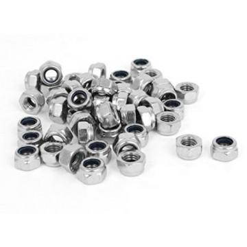 M5 X 0.8mm 304 Stainless Steel Nylock Nylon Insert Hex Lock Nuts 50pcs