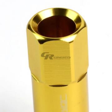 FOR IS250/IS350/GS460 20X RIM EXTENDED ACORN TUNER WHEEL LUG NUTS+LOCK+KEY GOLD