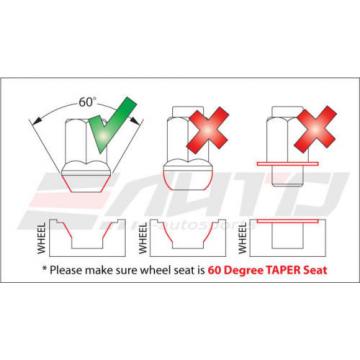 MUTEKI SR35 12x1.5 Rim Wheel Tuner Lug Lock Nut M12 P1.5 C/E Red w/ key b