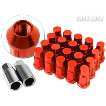 Godspeed Type4 50mm 31g FORGED RIM WHEEL LOCK LUG NUTS 12x1.5 w/ Key RED b