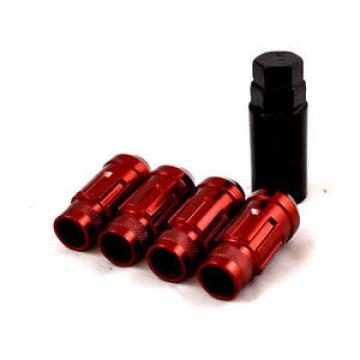 NNR LUG NUT LOCK SET STEEL RED WITH KEY 12X1.25 NNR-LN-WLS12125RD