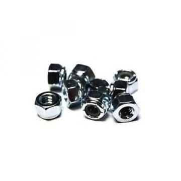 (100)14&#034;-20 Nylon Insert Lock Nuts (Zinc Plated) Nylock